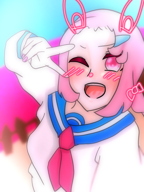 自撮りの流子ちゃん(加工ver.)
