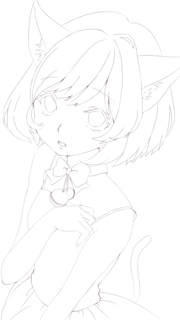 ぬりえ(ケモミミ)