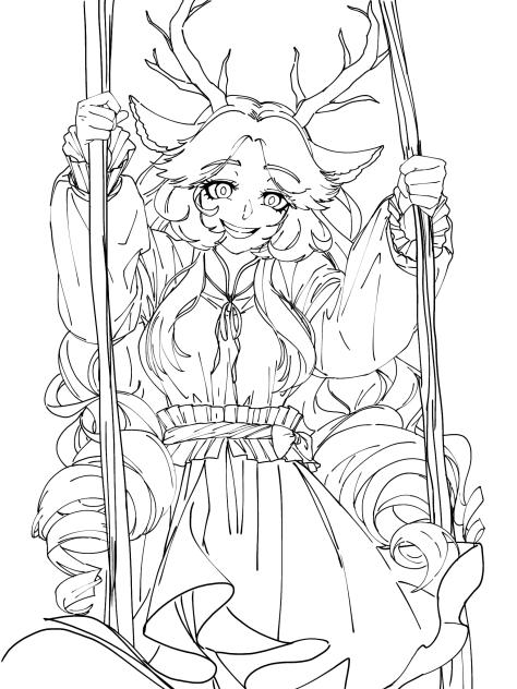 Fawn(Lineart 1, ver. 1)