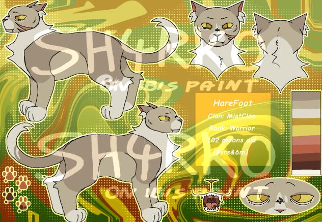HareFoot Ref sheet for comic