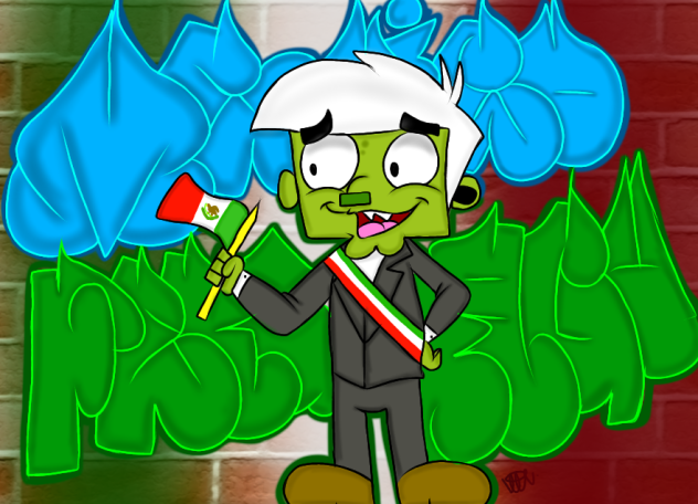 AMLO zombie graffiti 🇲🇽❤️