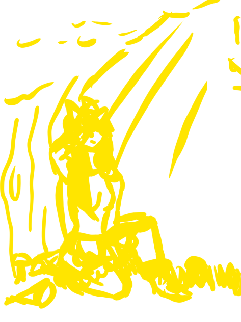 Very rough sketch for honey’s oc