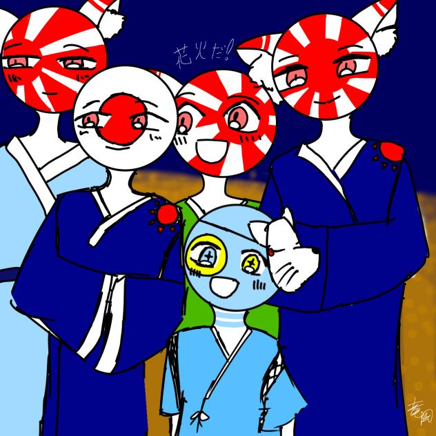 日本一家の夏祭り