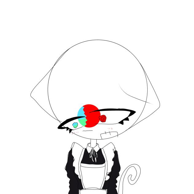🐈‍⬛+メイド+⚡︎=↓