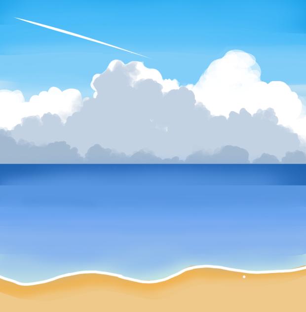 A sunny day on beach