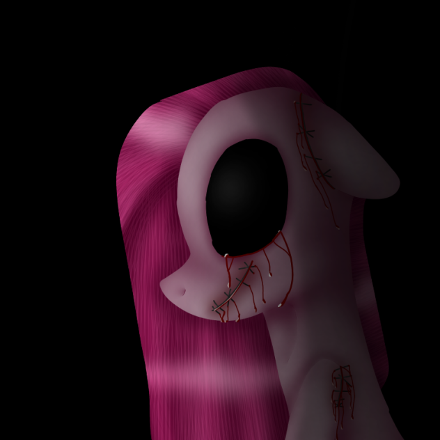 Creepy Pinkamena doll