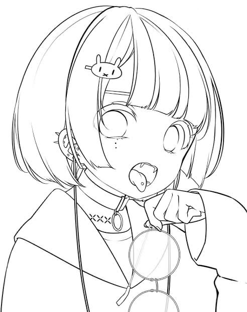 病み女子 塗り絵練習用にお使い下さい Ibispaint