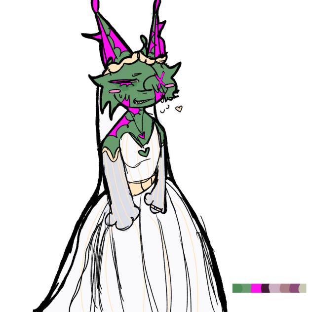 Him in a wedding dress hits hard