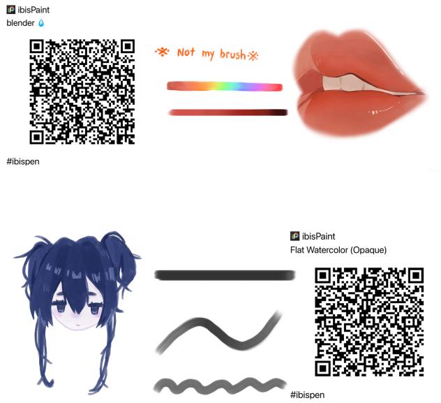 Brushes I use - ibisPaint