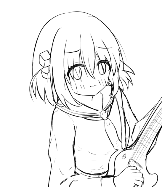 中ぼっち ぬり絵