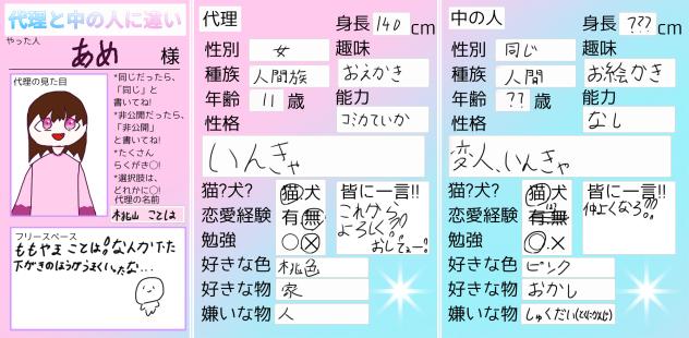 代理の名前決めたよーん！