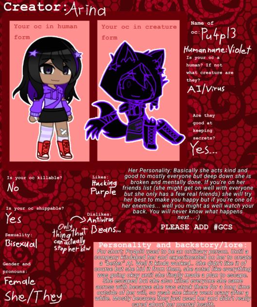 Violet for Gabriela