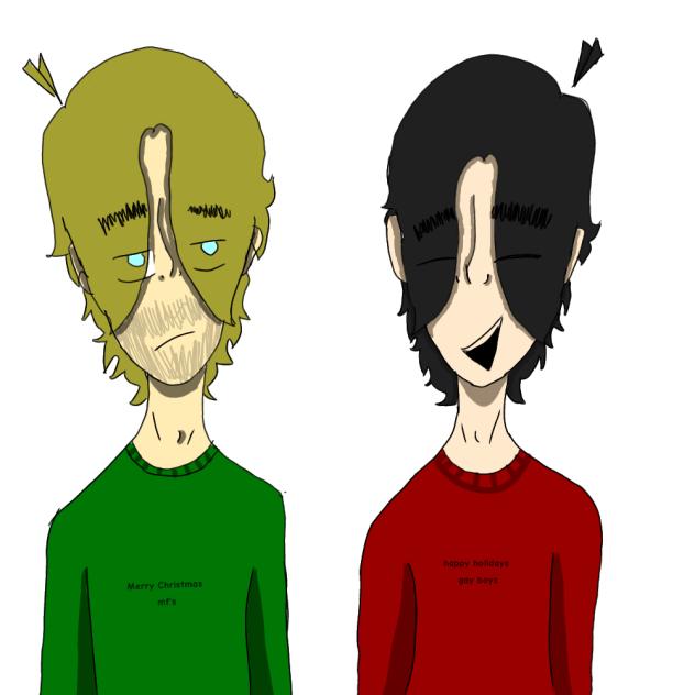 GERARD AND KURT AT A CHRISTMAS PARTY