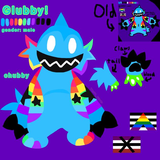 New glubby character card