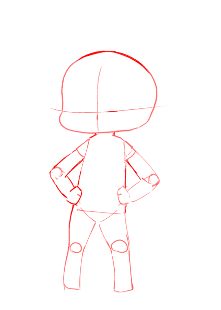 3頭身キャラ描く時に使える素材