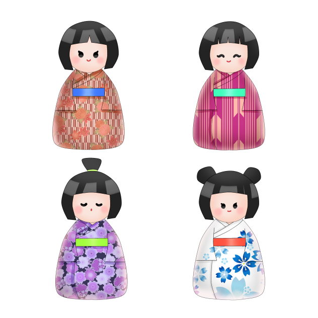 Kokeshi Dolls - ibisPaint
