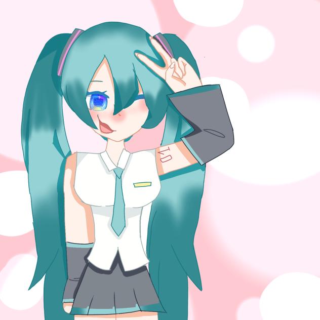 Hatsune Miku!!! (AHHH I LOVE HERR)