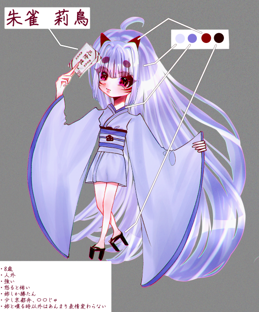オリキャラ資料(朱雀 莉鳥)