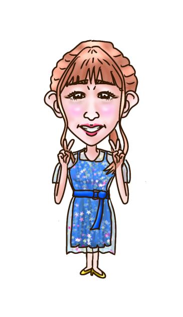 似顔絵　リトルグリーンモンスター　かれん