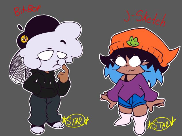 Bit-bop meeting J-Sketch (gift art)