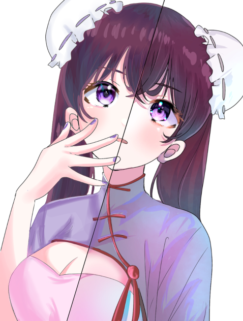 左側を塗りました✨