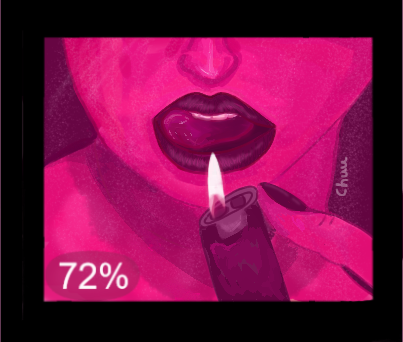 burning lips - ibisPaint