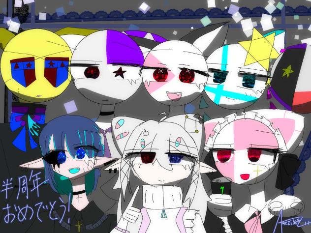 過去一時間がかかった自信作。でも勝手に描いてしまった。半周年おめでとうルアち
