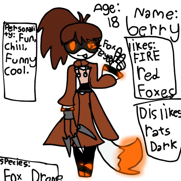 my fox drone oc!🤎🧡 - ibisPaint