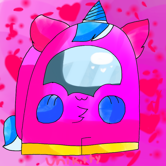 Speedpaint of unikitty as a among us