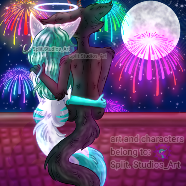 Fireworks Gaze (Redraw)