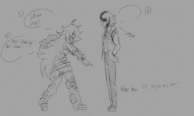 Down Boy but its just Byakuya and my OC