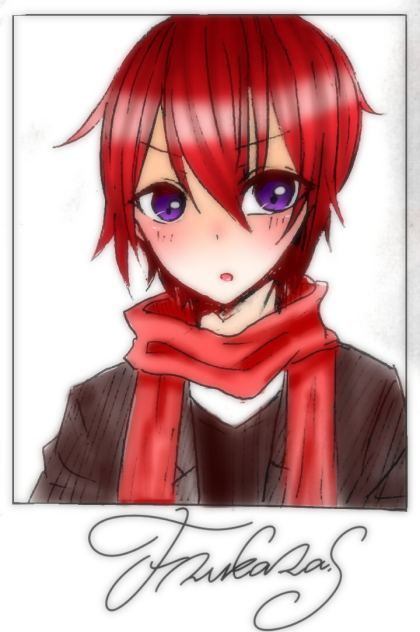 朱桜司 チェキ風イラスト - ibisPaint