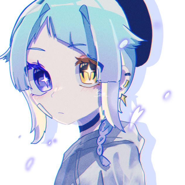 青い桜