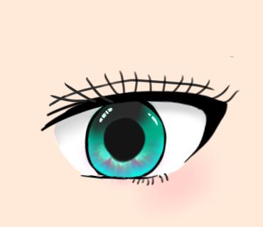 爆速で描いた目