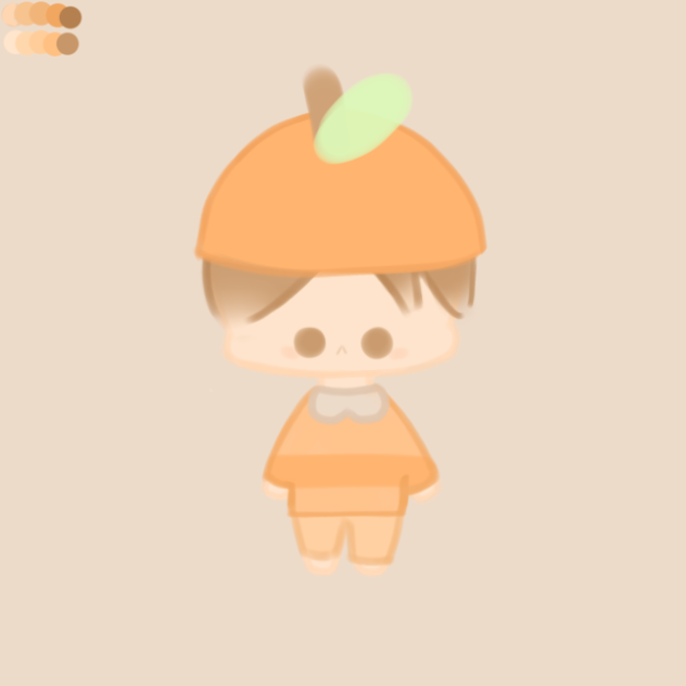Orange themed character