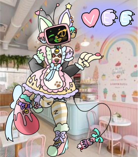 Easter cupcake cat Vee🥳🎉🎈🎊🎁🪩🪅