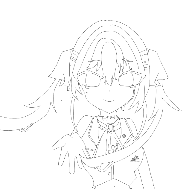 幽霊船闘　線画