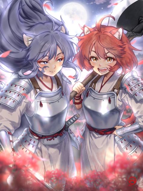 月光に映る鋼の守護