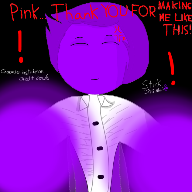 Purple stickman but it