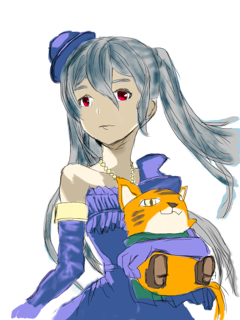 グランブルーファンタジー のキャラクタで使われている風のあおりの練習