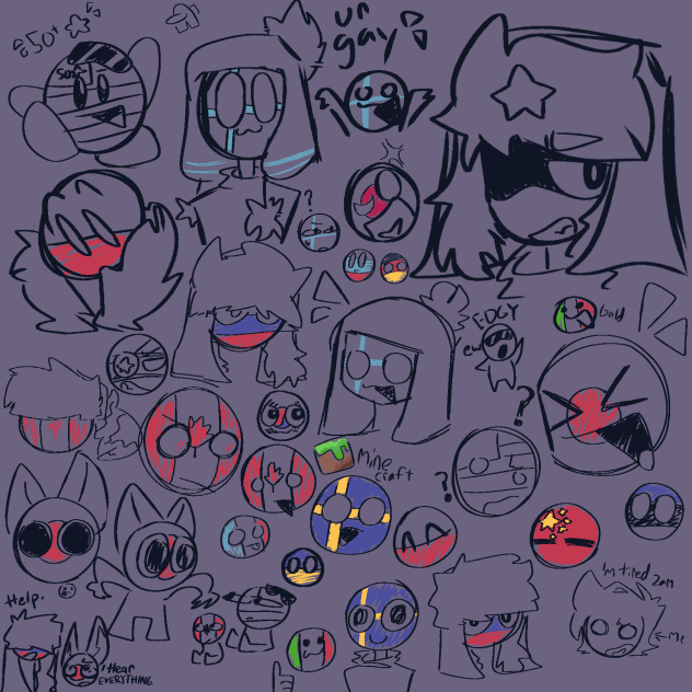 Countryhuman Doodles