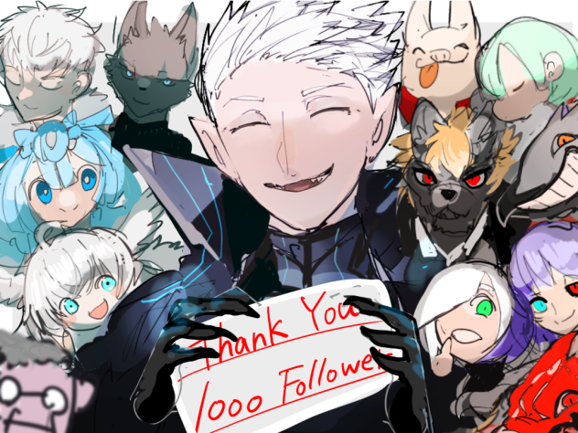 1000フォロワーありがとう！