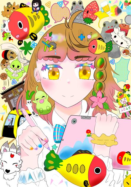 上籠谷サツキ色ラフ