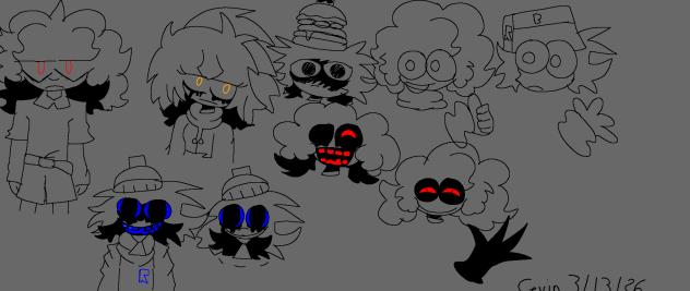 Doodles for my new comic!!