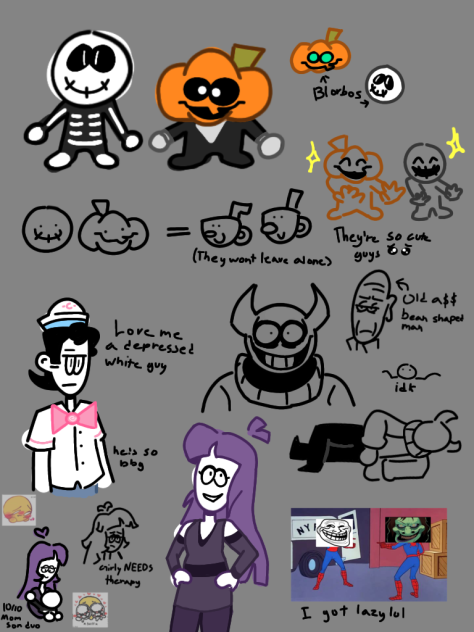 Spooky Month Doodles