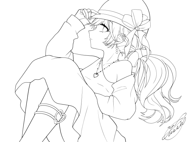 Time with you（線画）