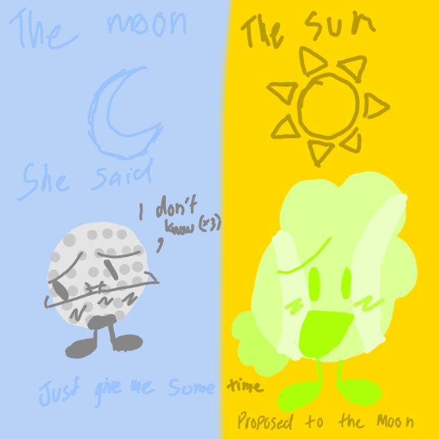 The sun and the moon😁😁
