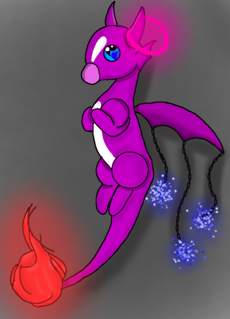Adorable fire dragon - ibisPaint