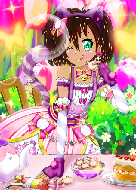 Invited to the Tea Party Serirican Kitty