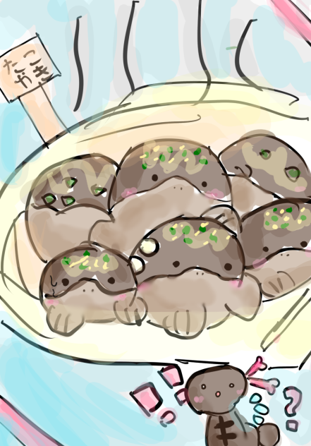 たこ焼きになったドオー